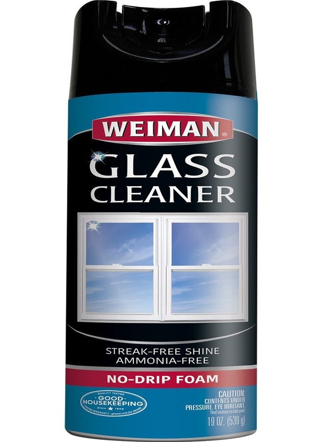 ويمان منظف زجاج وايمان - 19 أونصة - رغوة احترافية خالية من الخطوط ولا تسيل، يزيل الشحوم ويذيب بصمات الأصابع والبقع - Image 1